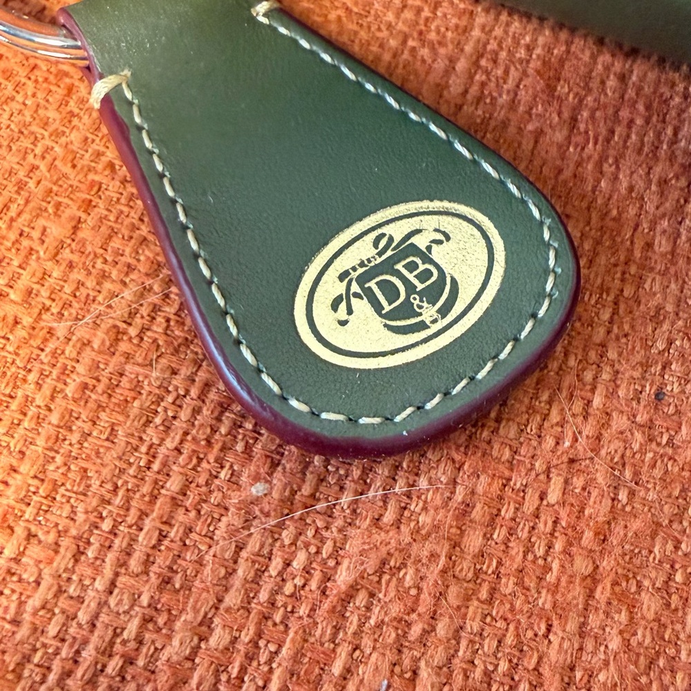 Dooney & Bourke Olive Green Leather Shoulder Bag with Coin Pouch - Picture 5 of 11